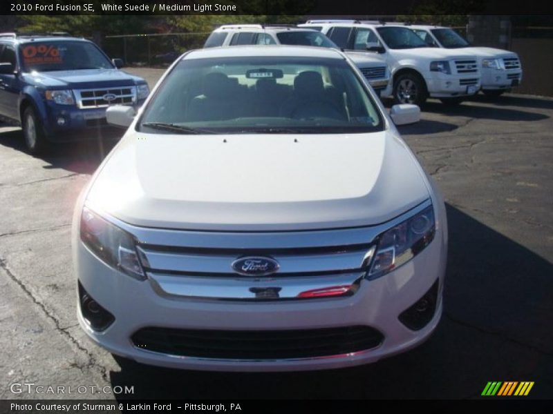 White Suede / Medium Light Stone 2010 Ford Fusion SE