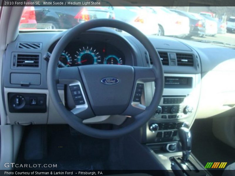 White Suede / Medium Light Stone 2010 Ford Fusion SE