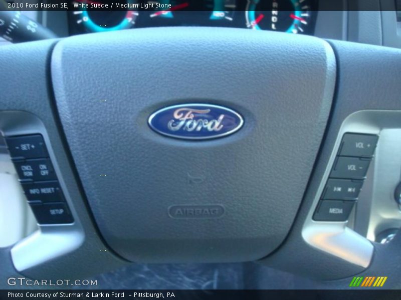 White Suede / Medium Light Stone 2010 Ford Fusion SE