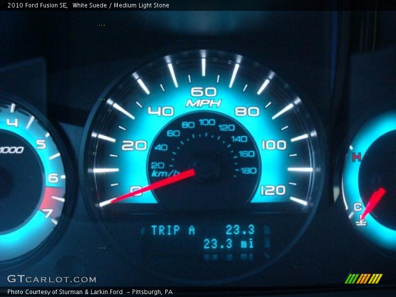 White Suede / Medium Light Stone 2010 Ford Fusion SE