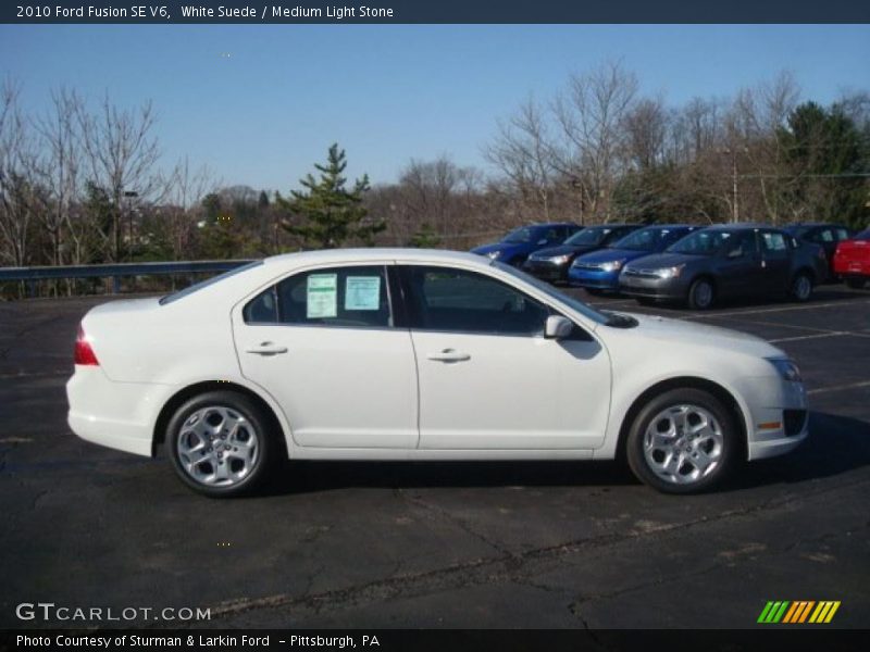White Suede / Medium Light Stone 2010 Ford Fusion SE V6