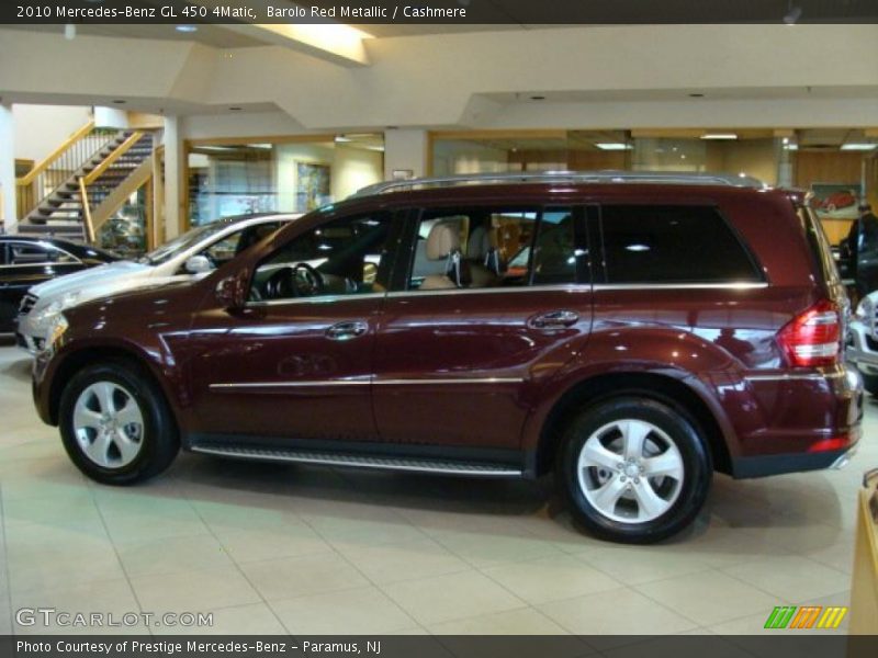 Barolo Red Metallic / Cashmere 2010 Mercedes-Benz GL 450 4Matic