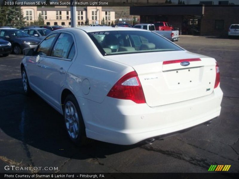 White Suede / Medium Light Stone 2010 Ford Fusion SE V6