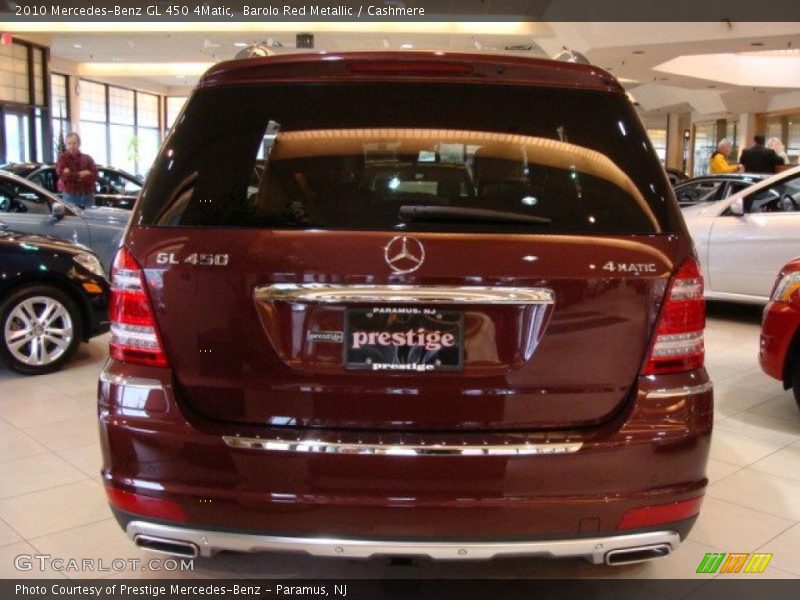 Barolo Red Metallic / Cashmere 2010 Mercedes-Benz GL 450 4Matic