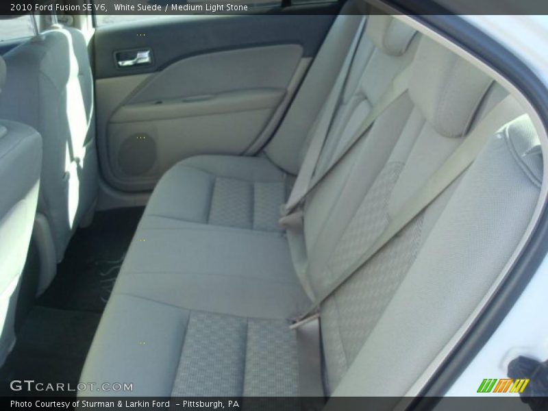 White Suede / Medium Light Stone 2010 Ford Fusion SE V6