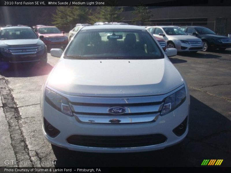 White Suede / Medium Light Stone 2010 Ford Fusion SE V6