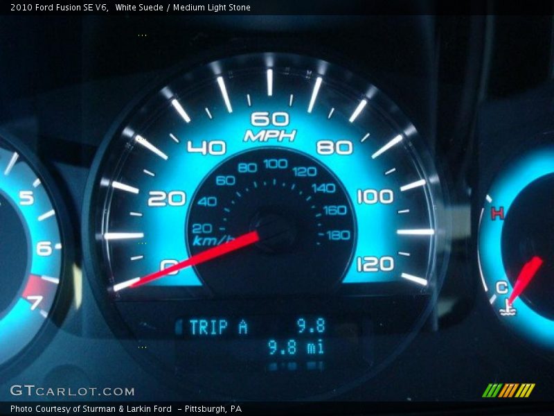 White Suede / Medium Light Stone 2010 Ford Fusion SE V6