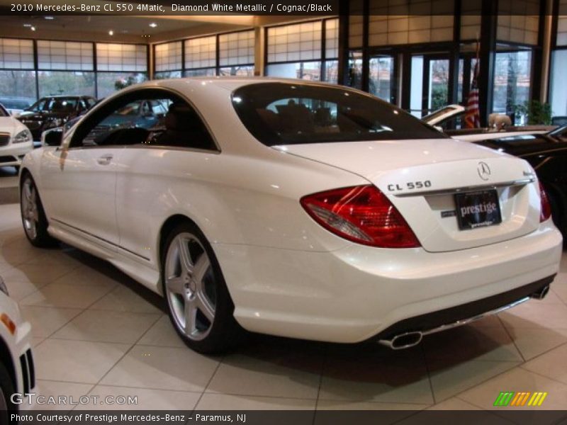 Diamond White Metallic / Cognac/Black 2010 Mercedes-Benz CL 550 4Matic