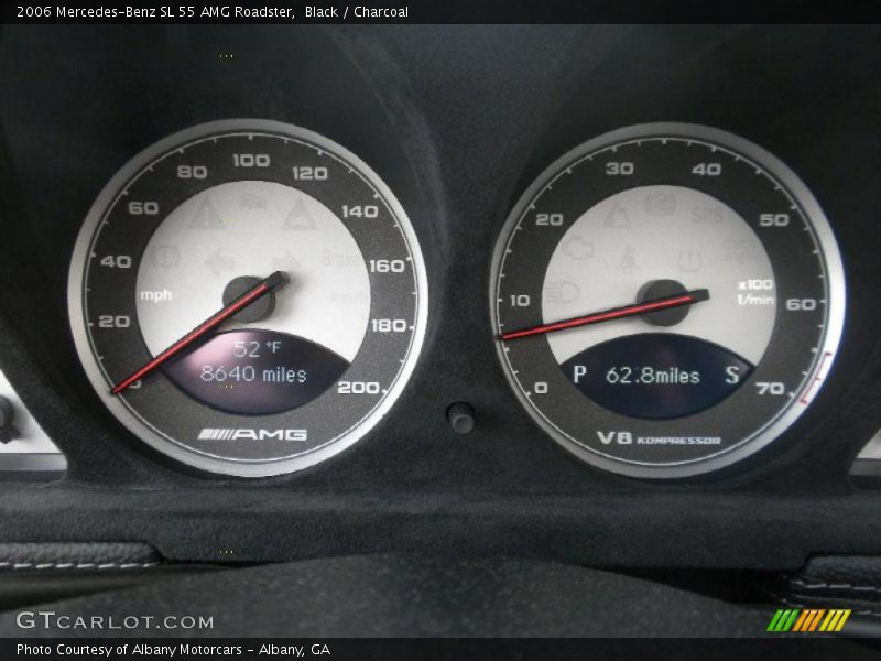 Black / Charcoal 2006 Mercedes-Benz SL 55 AMG Roadster