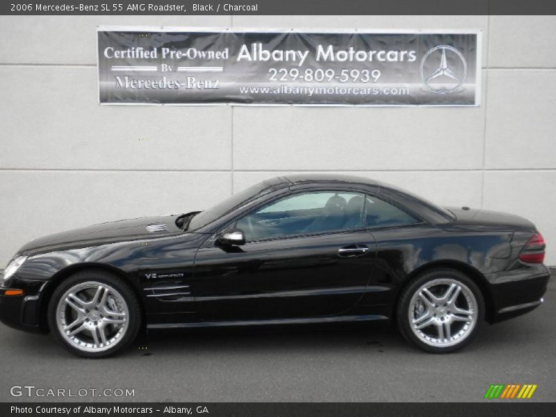 Black / Charcoal 2006 Mercedes-Benz SL 55 AMG Roadster