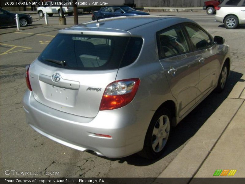 Classic Silver Metallic / Ash Gray 2009 Toyota Matrix 1.8