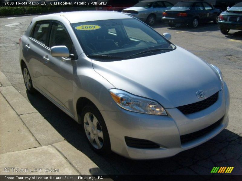 Classic Silver Metallic / Ash Gray 2009 Toyota Matrix 1.8