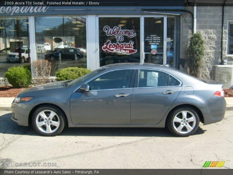 Polished Metal Metallic / Ebony 2009 Acura TSX Sedan