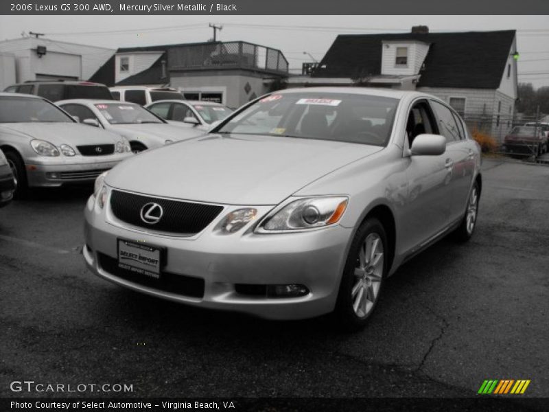Mercury Silver Metallic / Black 2006 Lexus GS 300 AWD