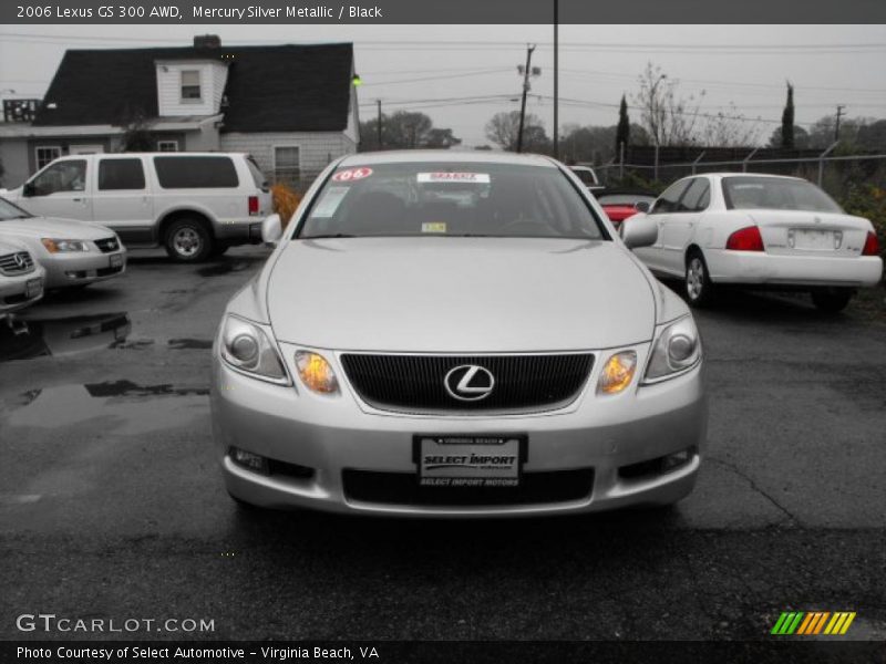 Mercury Silver Metallic / Black 2006 Lexus GS 300 AWD
