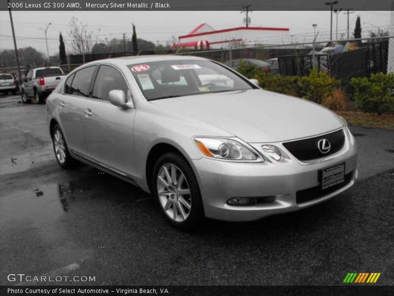 Mercury Silver Metallic / Black 2006 Lexus GS 300 AWD