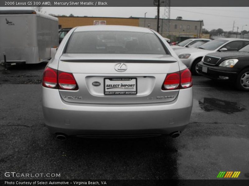 Mercury Silver Metallic / Black 2006 Lexus GS 300 AWD