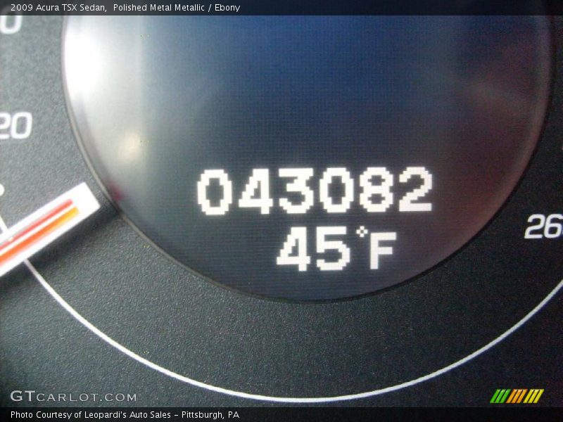 Polished Metal Metallic / Ebony 2009 Acura TSX Sedan