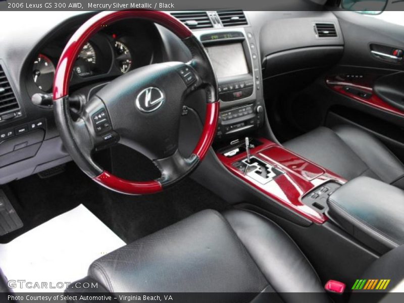 Mercury Silver Metallic / Black 2006 Lexus GS 300 AWD
