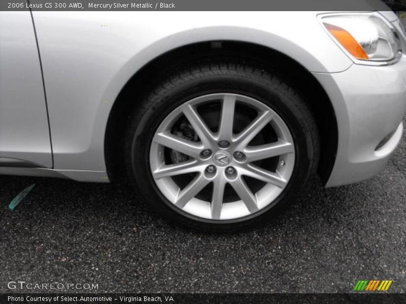 Mercury Silver Metallic / Black 2006 Lexus GS 300 AWD