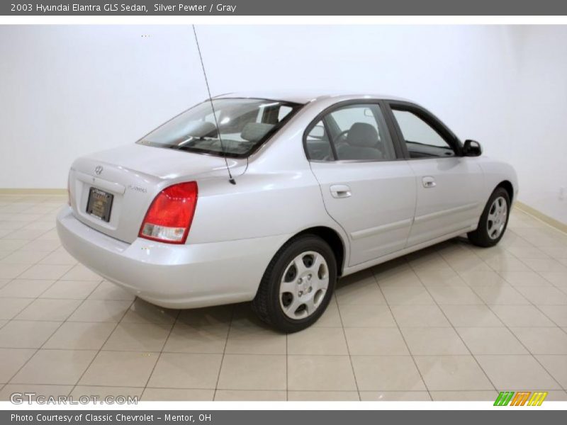 Silver Pewter / Gray 2003 Hyundai Elantra GLS Sedan