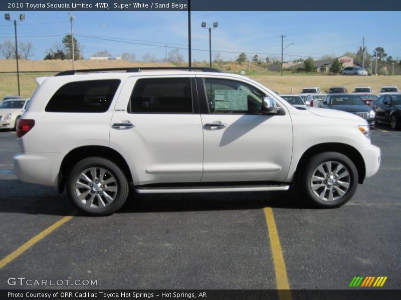 Super White / Sand Beige 2010 Toyota Sequoia Limited 4WD