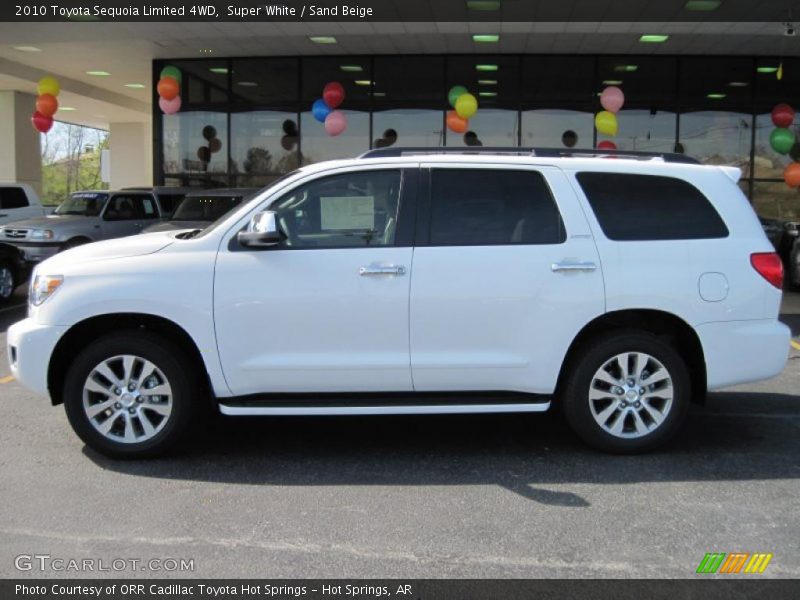 Super White / Sand Beige 2010 Toyota Sequoia Limited 4WD