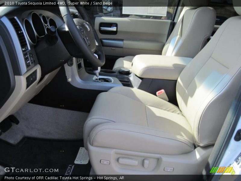 Super White / Sand Beige 2010 Toyota Sequoia Limited 4WD