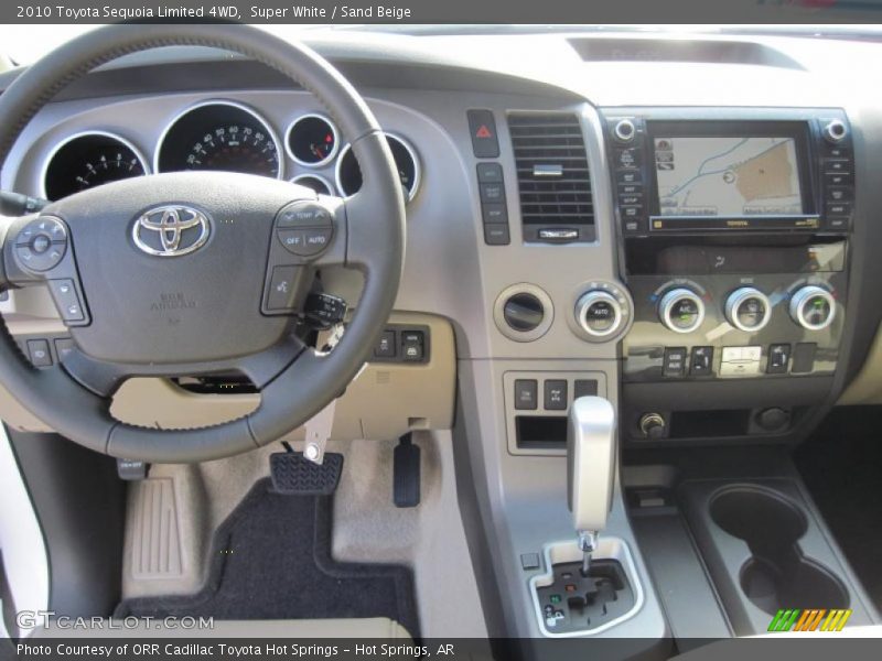 Super White / Sand Beige 2010 Toyota Sequoia Limited 4WD