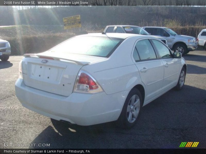 White Suede / Medium Light Stone 2008 Ford Fusion SE