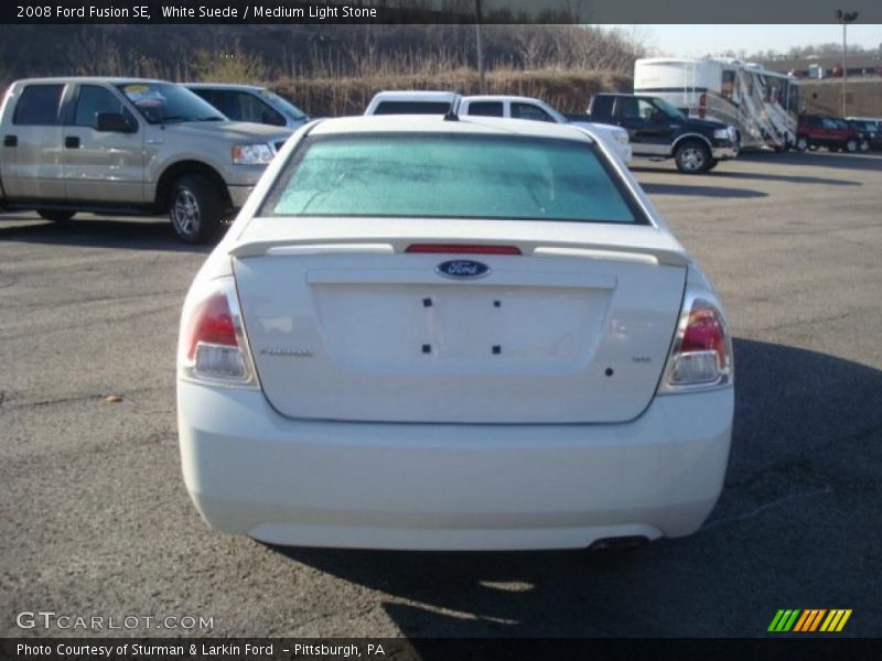 White Suede / Medium Light Stone 2008 Ford Fusion SE