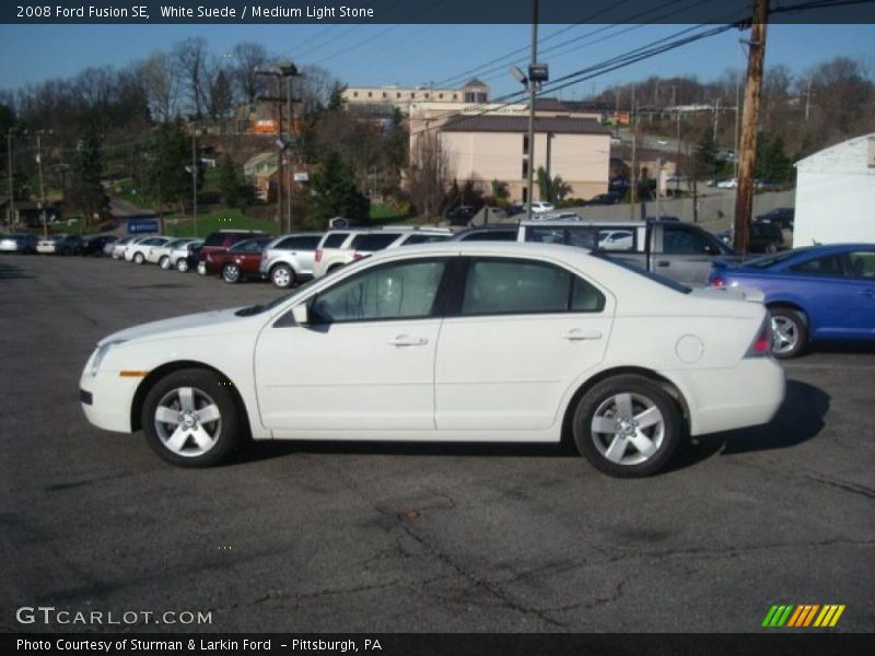 White Suede / Medium Light Stone 2008 Ford Fusion SE