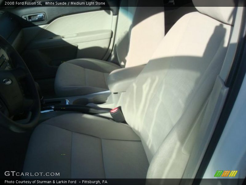 White Suede / Medium Light Stone 2008 Ford Fusion SE