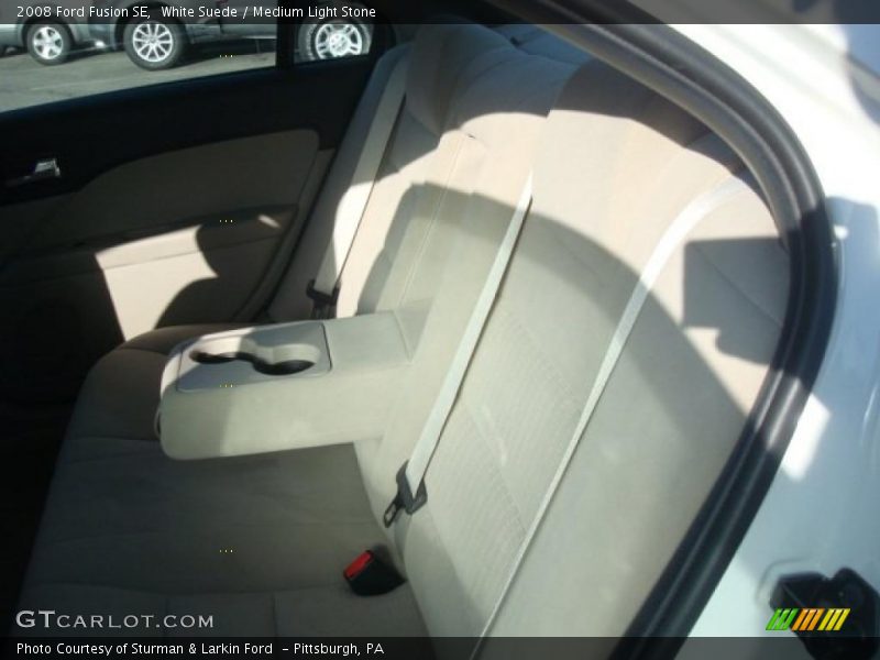 White Suede / Medium Light Stone 2008 Ford Fusion SE