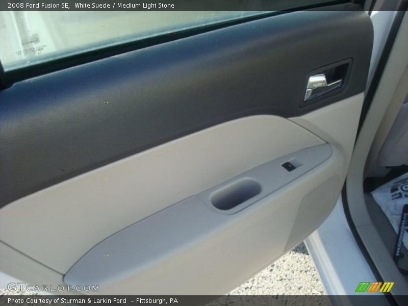 White Suede / Medium Light Stone 2008 Ford Fusion SE
