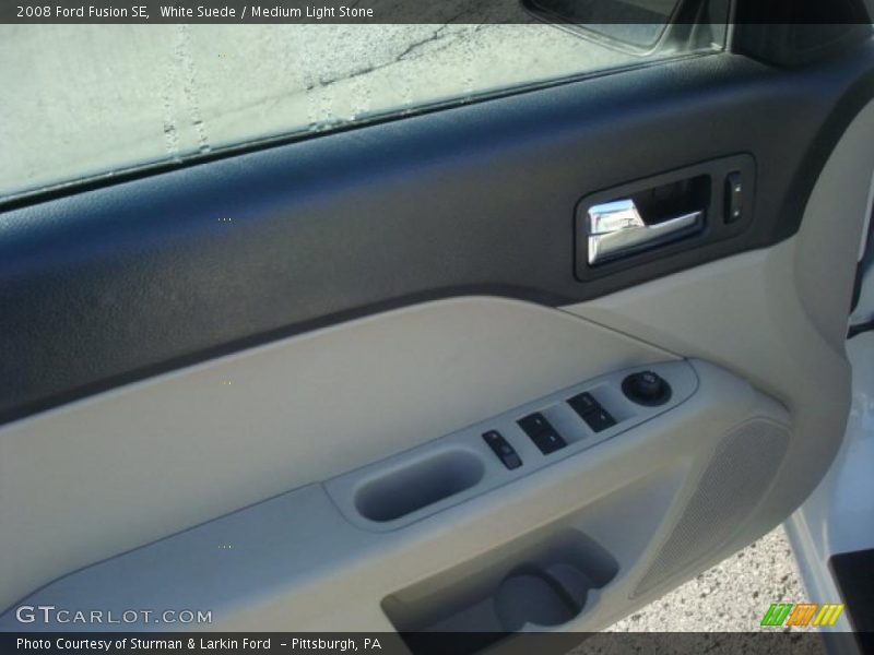 White Suede / Medium Light Stone 2008 Ford Fusion SE