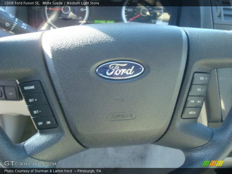 White Suede / Medium Light Stone 2008 Ford Fusion SE