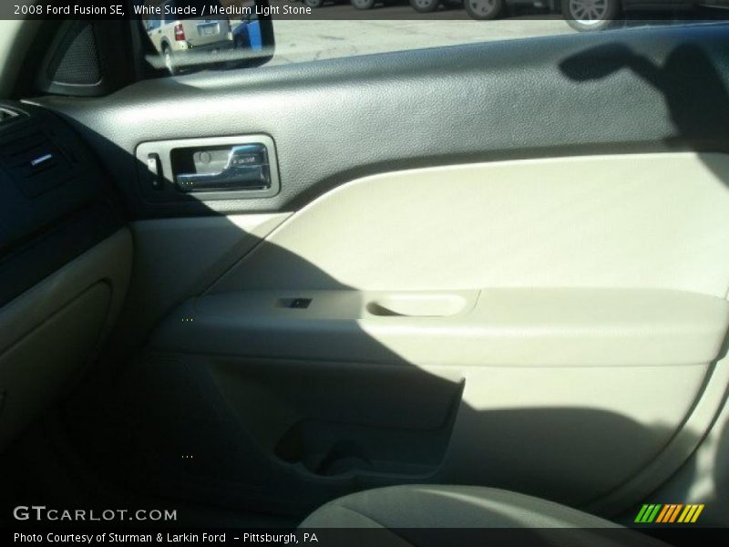 White Suede / Medium Light Stone 2008 Ford Fusion SE