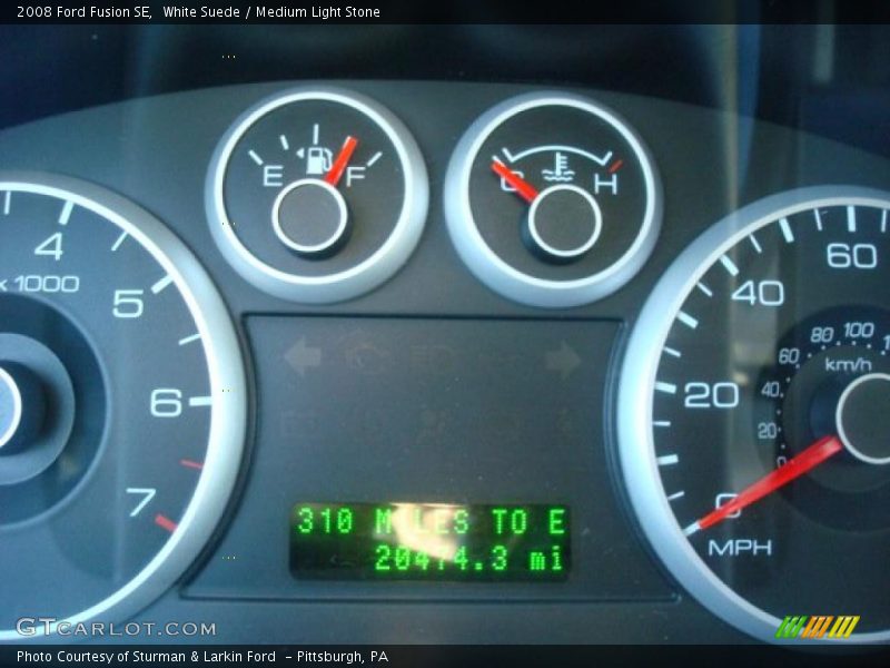 White Suede / Medium Light Stone 2008 Ford Fusion SE