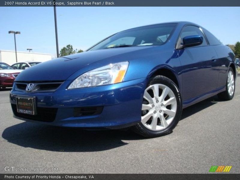 Front 3/4 View of 2007 Accord EX V6 Coupe