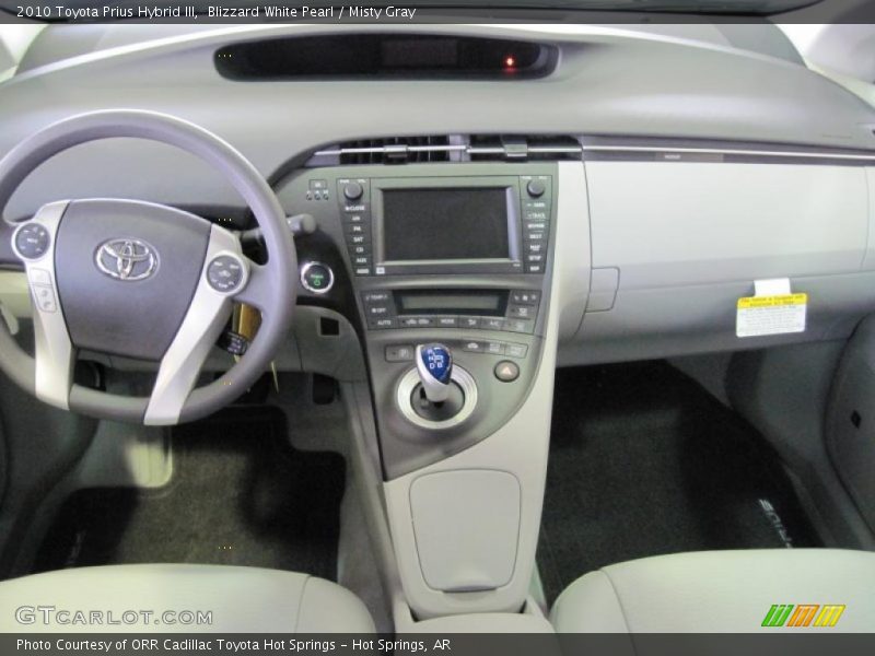 Blizzard White Pearl / Misty Gray 2010 Toyota Prius Hybrid III