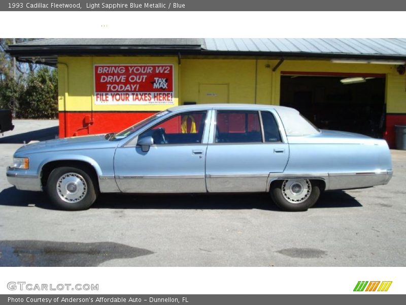 Light Sapphire Blue Metallic / Blue 1993 Cadillac Fleetwood