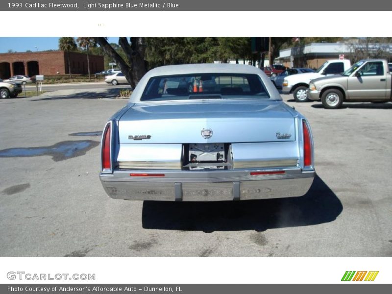 Light Sapphire Blue Metallic / Blue 1993 Cadillac Fleetwood