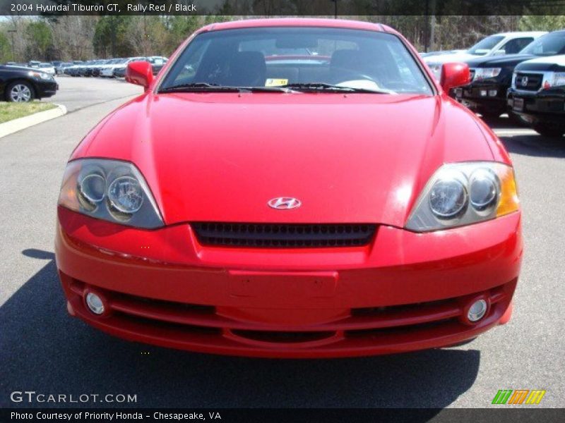 Rally Red / Black 2004 Hyundai Tiburon GT