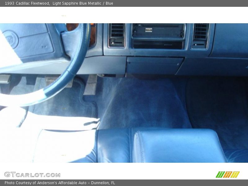 Light Sapphire Blue Metallic / Blue 1993 Cadillac Fleetwood