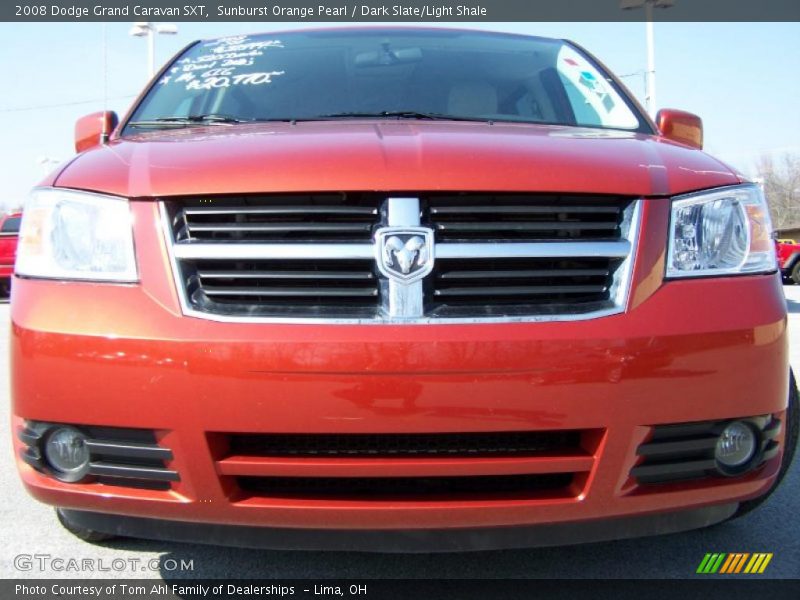 Sunburst Orange Pearl / Dark Slate/Light Shale 2008 Dodge Grand Caravan SXT