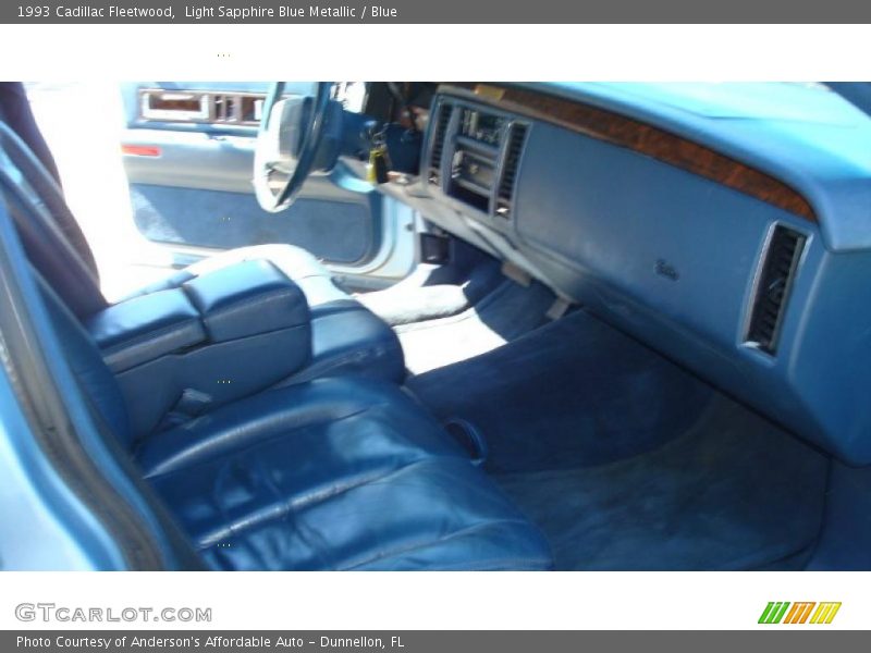 Light Sapphire Blue Metallic / Blue 1993 Cadillac Fleetwood