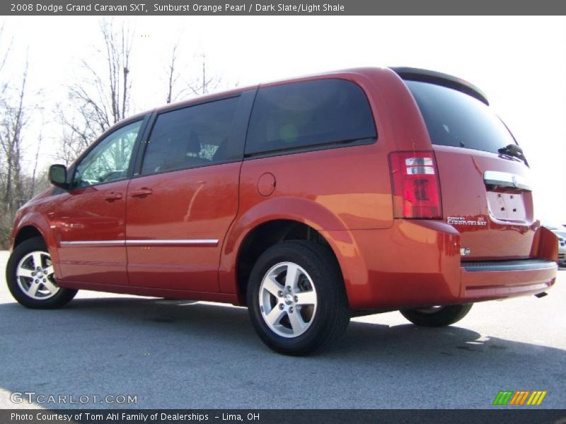 Sunburst Orange Pearl / Dark Slate/Light Shale 2008 Dodge Grand Caravan SXT