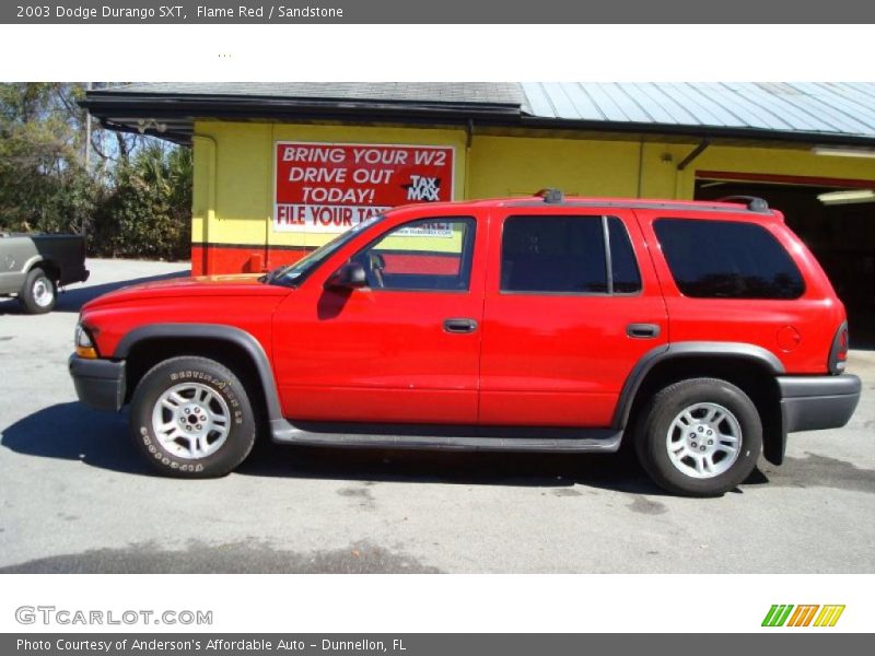 Flame Red / Sandstone 2003 Dodge Durango SXT
