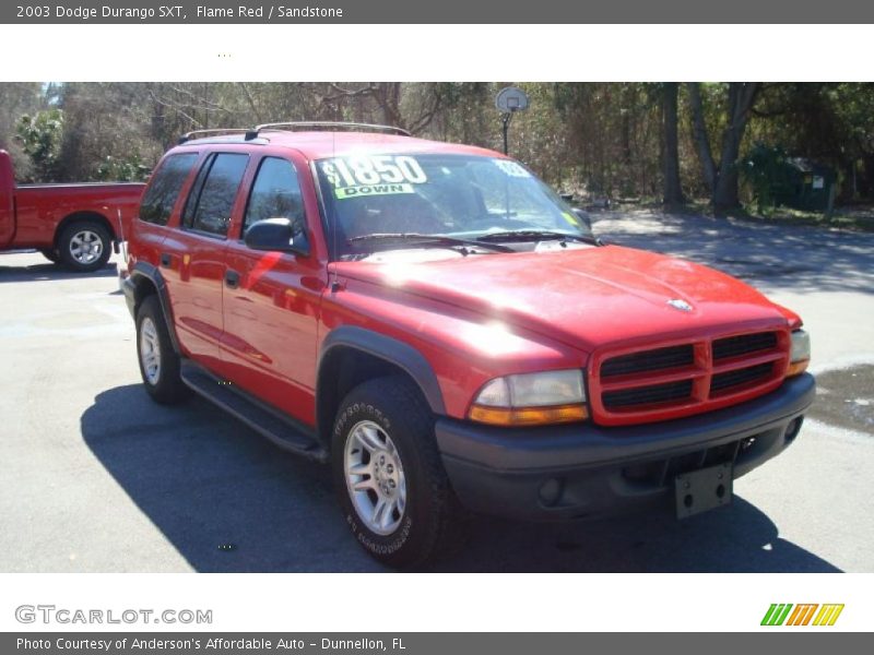 Flame Red / Sandstone 2003 Dodge Durango SXT